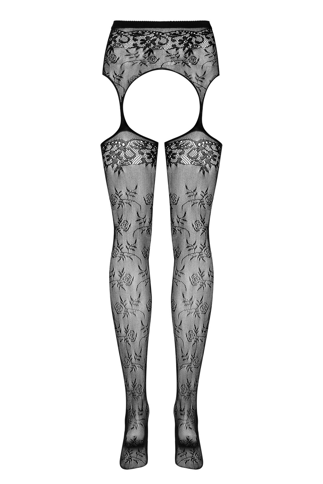 Панчохи з поясом S209 Black - Зображення 6