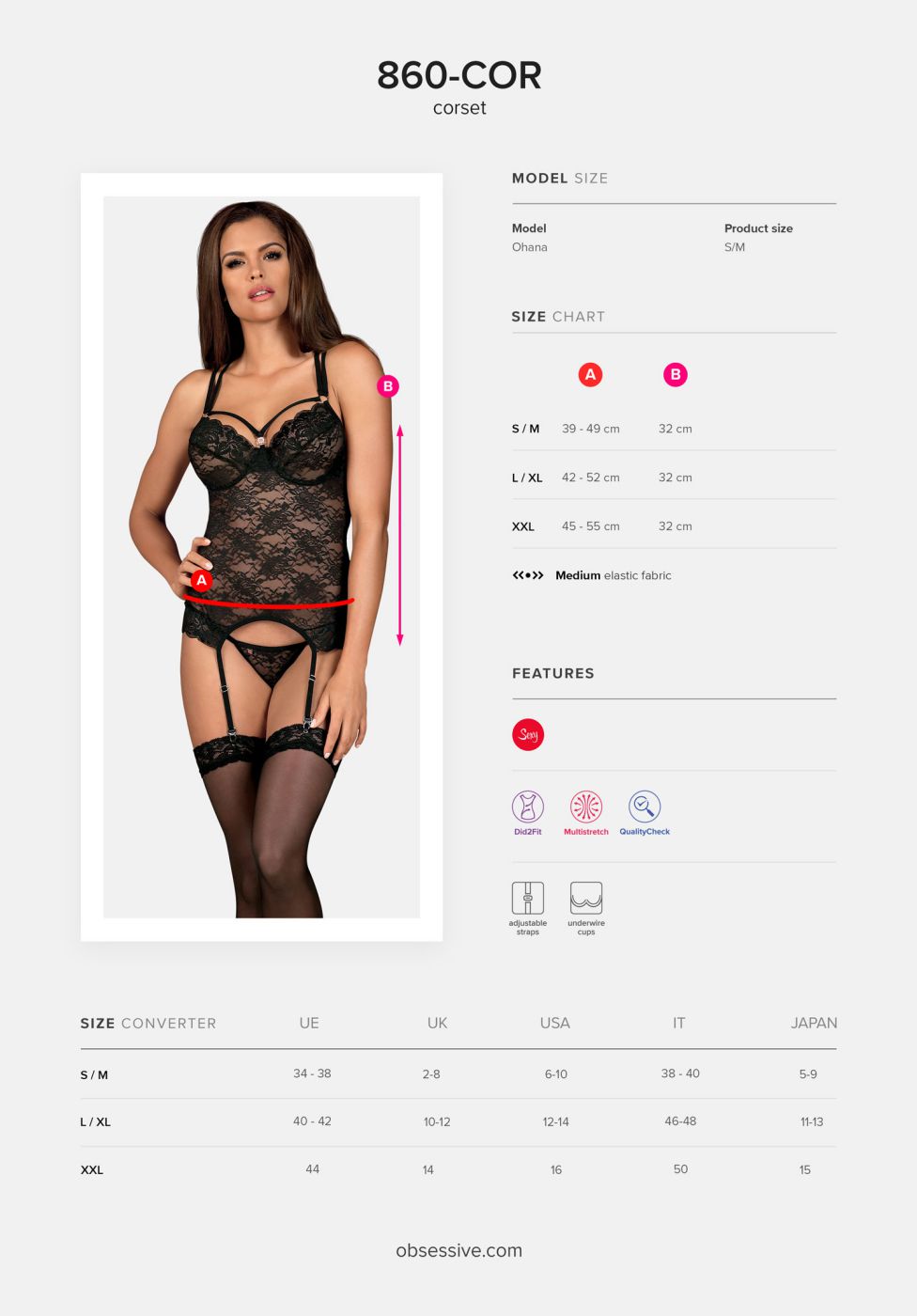 Корсет 860-COR-1 в комплекті з трусиками - Зображення 7