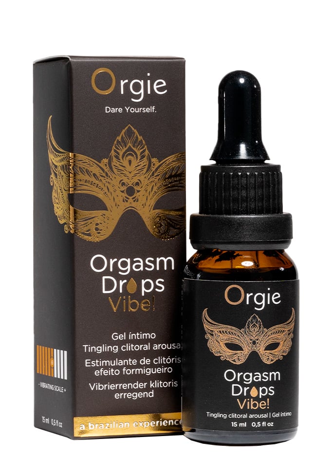 Клиторальные капли с вибрацией Orgasm Drops Vibe!, 15 мл