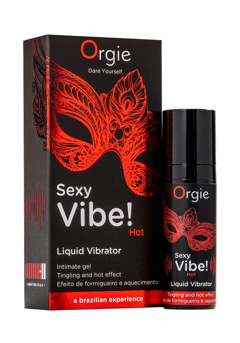 Жидкий вибратор Sexy Vibe Hot, вибрация + согревающий эффект