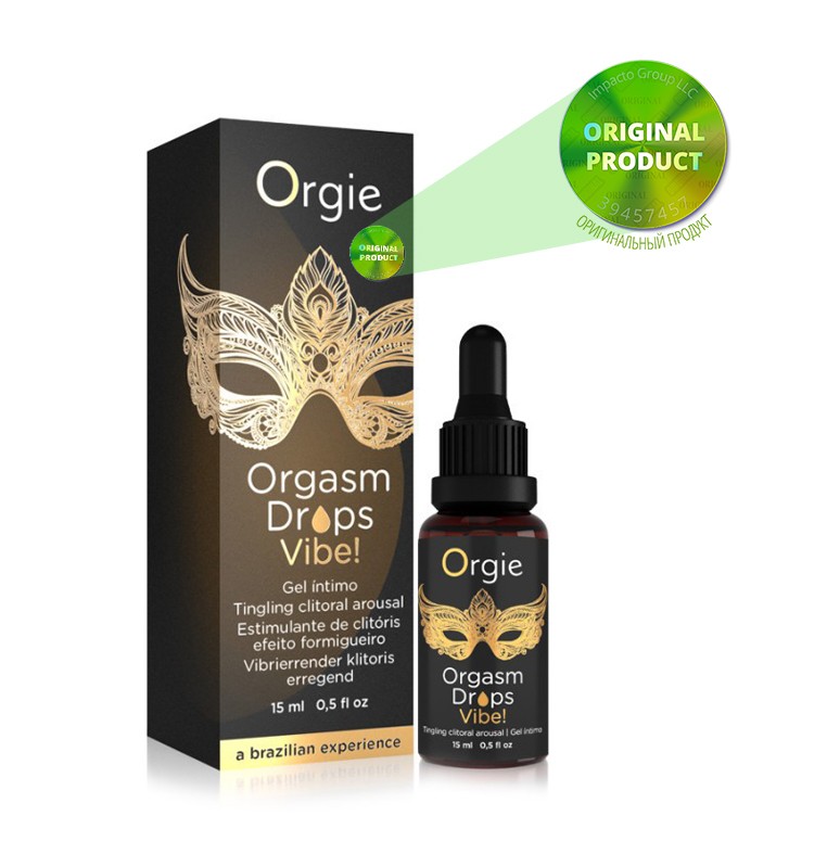 Клиторальные капли с вибрацией Orgasm Drops Vibe!
