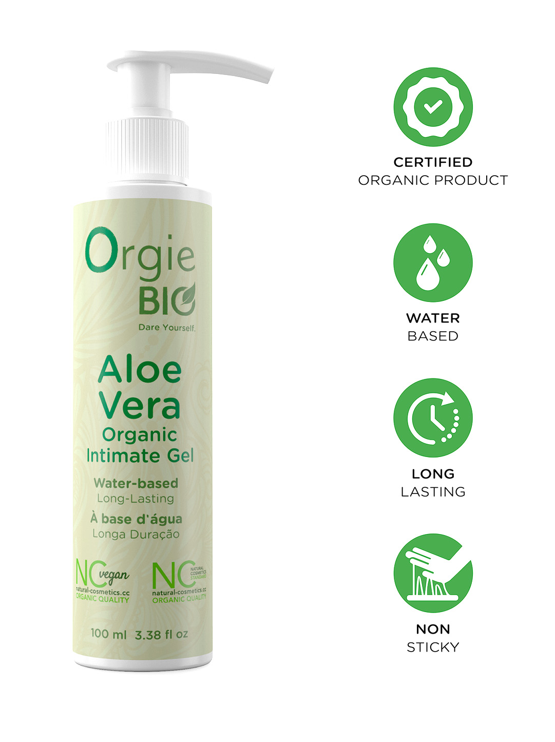 Органический лубрикант с экстрактом алоэ вера Aloe Vera, 100 мл — изображение 2
