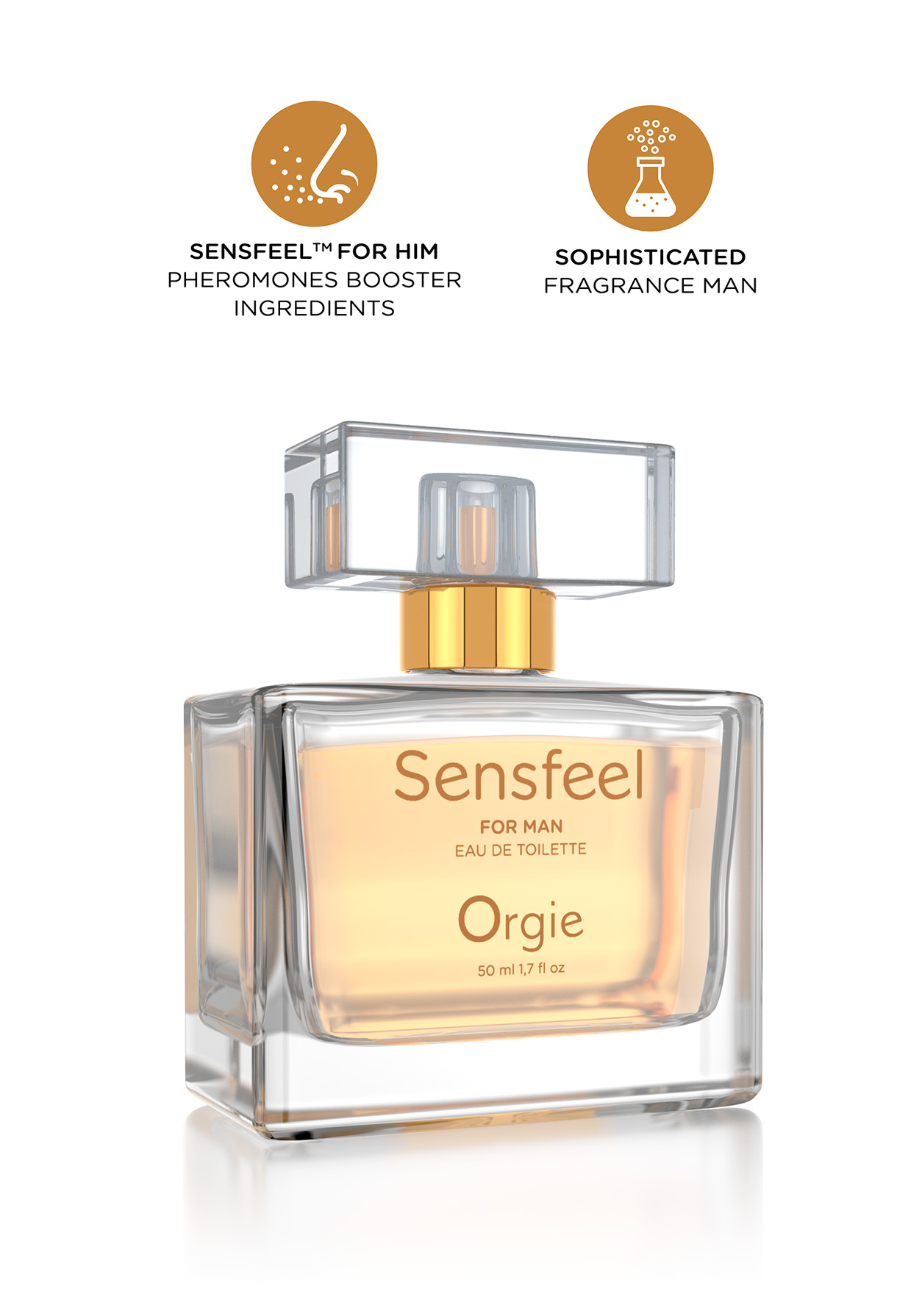 Мужская туалетная вода Sensfeel + афродизиак, 50 мл эффективная феромон-технология — изображение 2