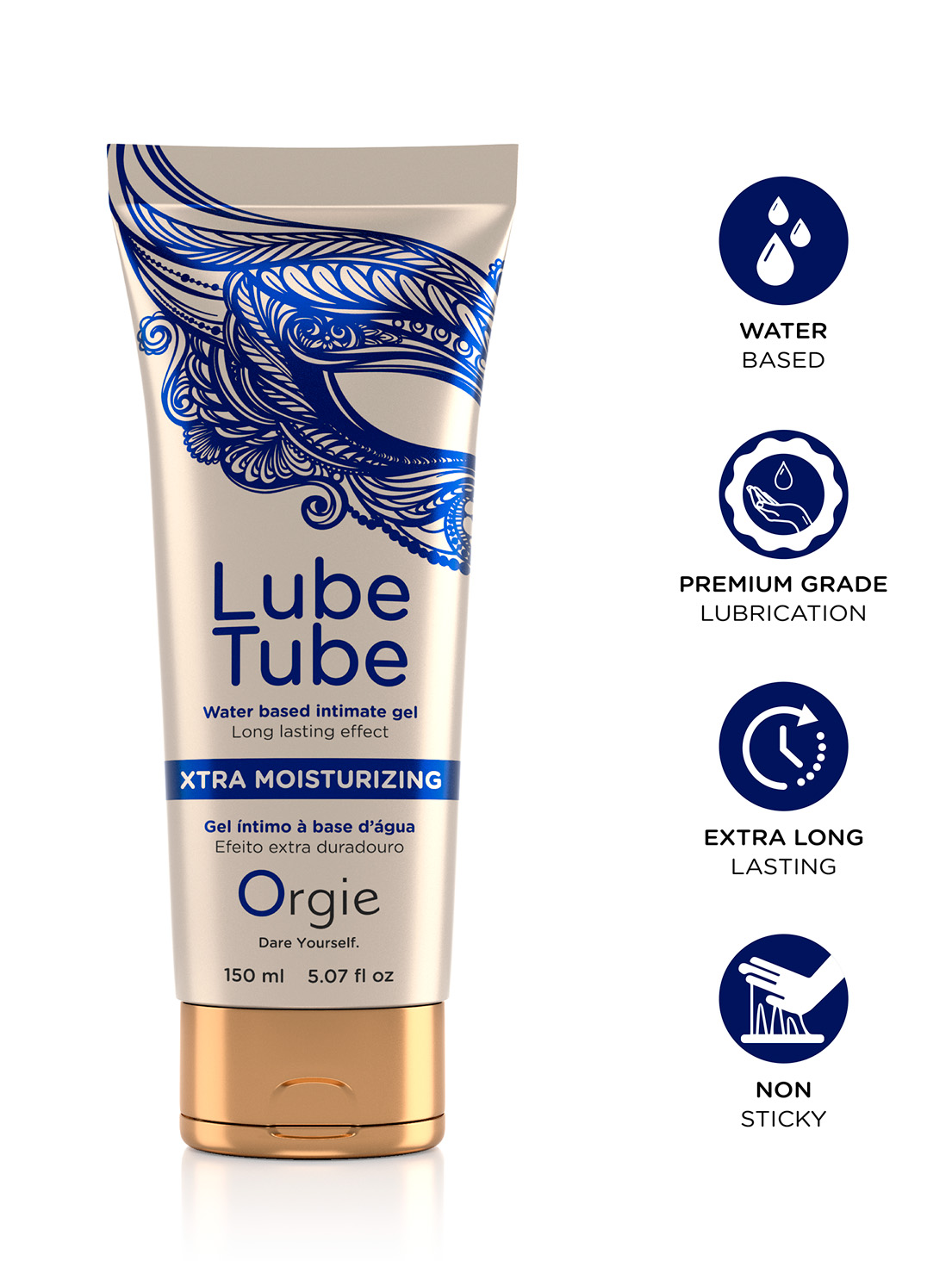 Екстра ковзаюча змазка (лубрикант) Lube Tube Xtra, 150 мл - Зображення 2