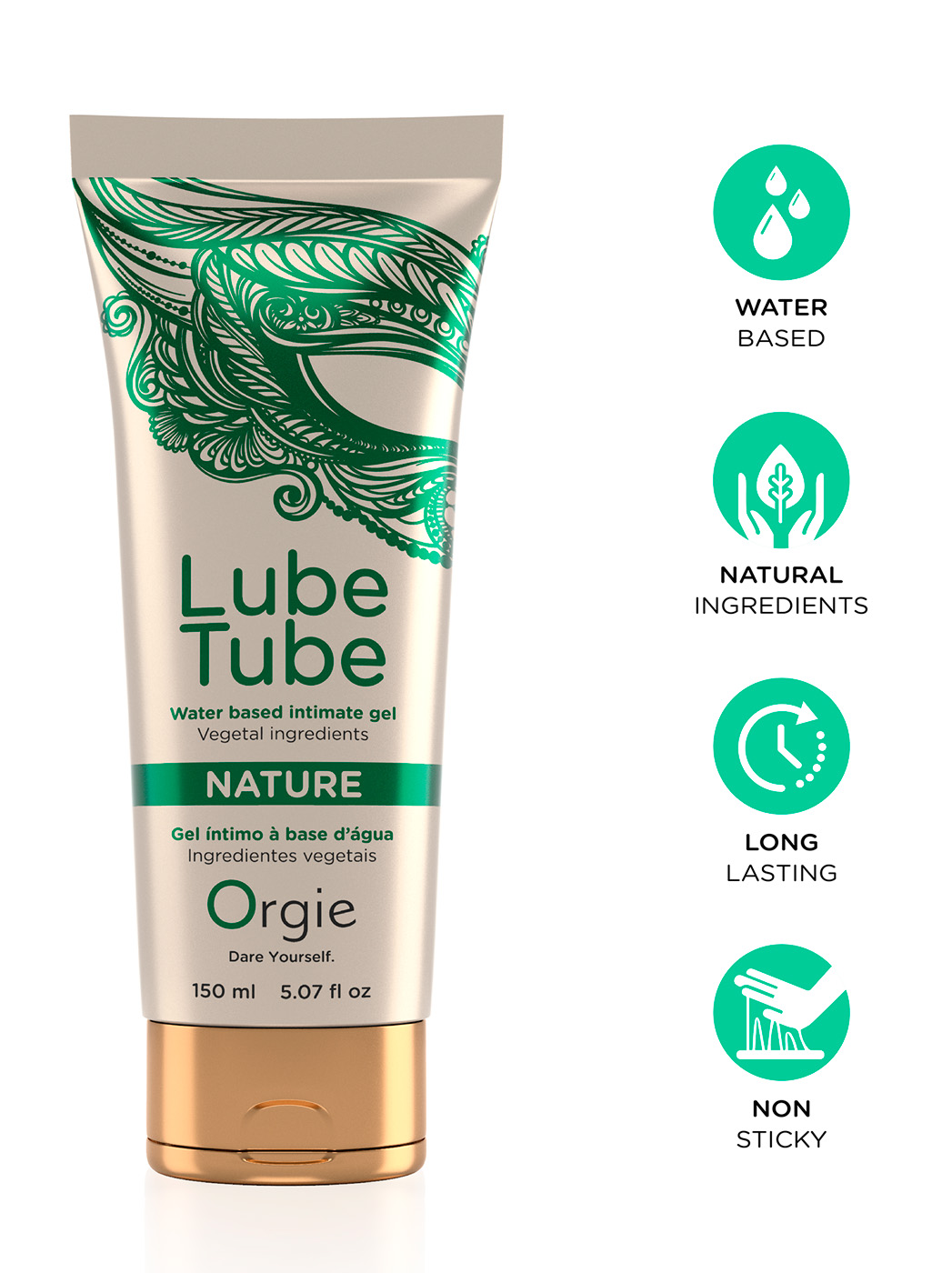 Натуральний лубрикант Lube Tube Nature, 150 мл - Зображення 2