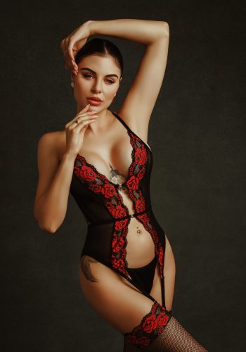 Корсет CR 4635 (корсет, трусики, чулки)