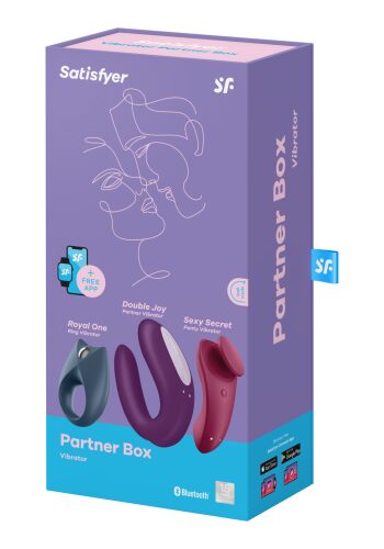 Набор Satisfyer Для Пар 3 (смарт-вибратор для пар + вибратор в трусики + виброкольцо)