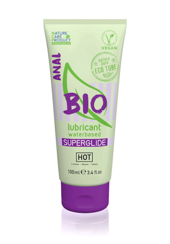 Анальний лубрикант на водній основі Hot Bio lubricant Superglide Anal