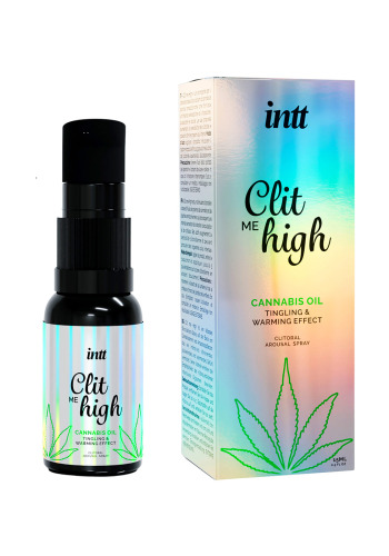 Кліторальні краплі зі звужуючим і зігріваючим ефектом Clit Me High Cannabis Oil 15 мл - фото 1