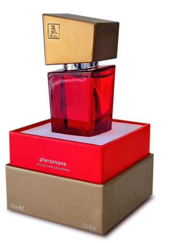 Парфуми з феромонами жіночі Shiatsu Pheromone Fragrance women red 15 мл - фото 1