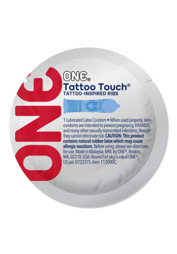 Презервативи One Tattoo Touch сині