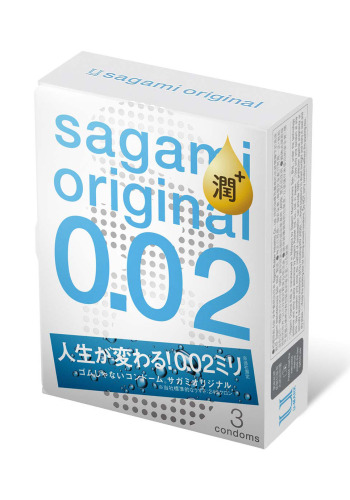 Презервативи поліуретан Sagami original 0.02 з доп. змазкою