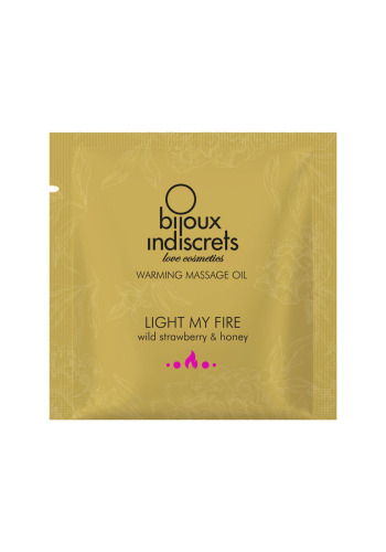 Пробник Зігрівальна масажна олія Light My Fire Суниця та Мед