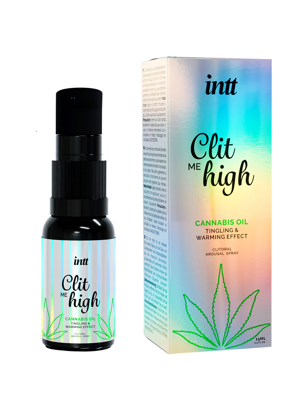 Кліторальні краплі зі звужуючим і зігріваючим ефектом Clit Me High Cannabis Oil 15 мл - фото 1