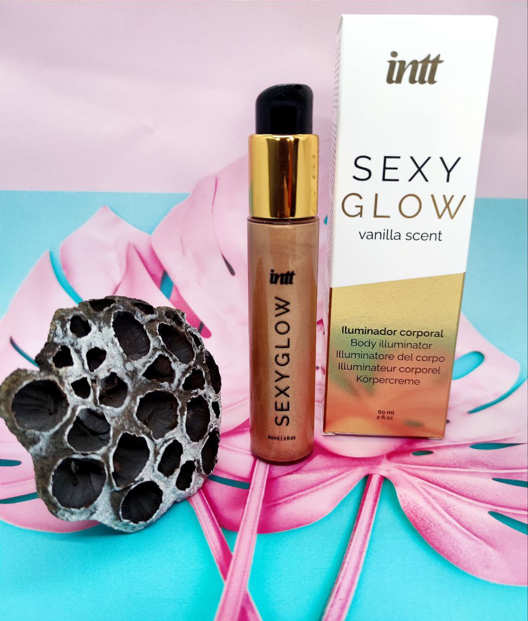 Крем шимер для тіла з ароматом ванілі Intt Sexy Glow - фото 4
