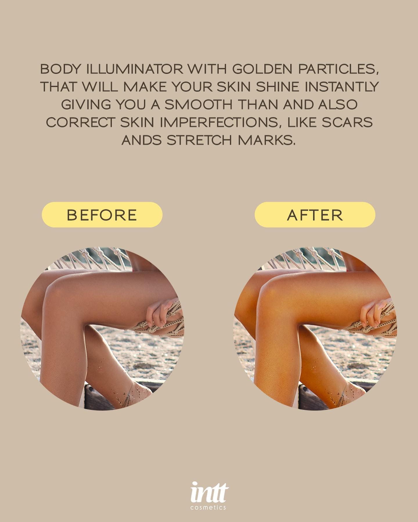 Крем шиммер для тела с ароматом ванили Intt Sexy Glow — изображение 6