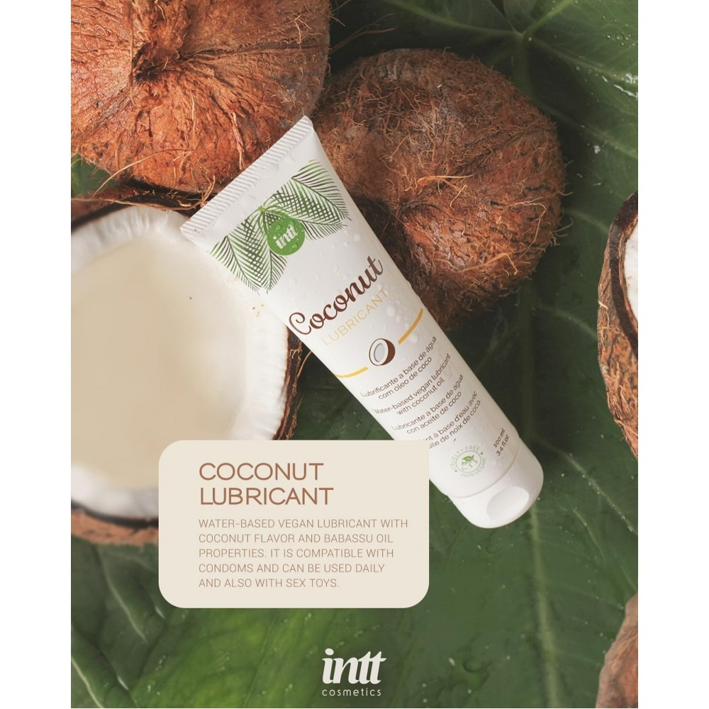 Лубрикант на водній основі з ароматом кокоса Intt Coconut 100 мл - фото 3