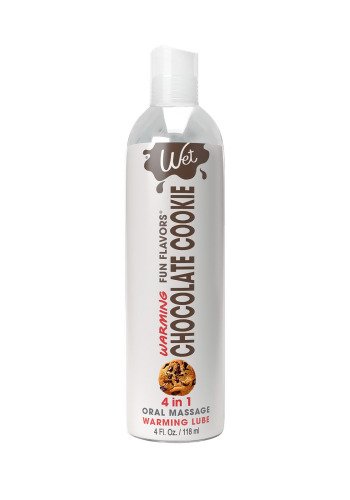Лубрикант со вкусом печенья с шоколадом Wet Chocolate Cookie с согревающим эффектом 4 в 1