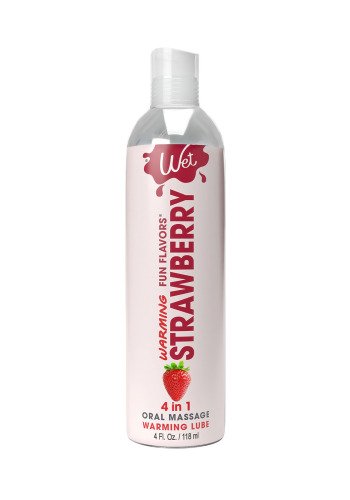 Лубрикант зі смаком полуниці Wet Strawberry з зігріваючим ефектом