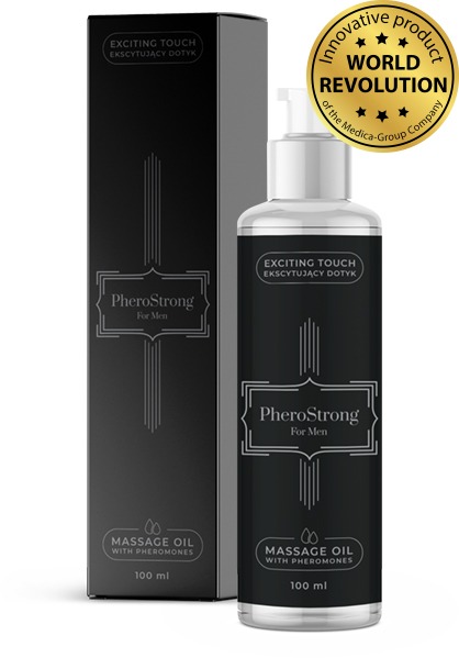 Масажна олія для чоловіків з ароматом і феромонами PheroStrong 100 мл- фото 2