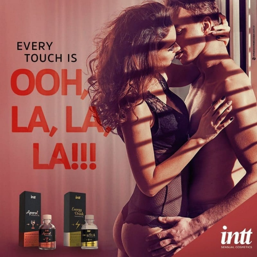 Масажний гель із зігріваючим ефектом Intt Energy Drink 30 мл - фото 5