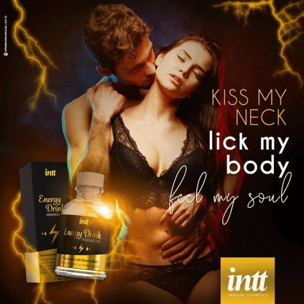 Масажний гель із зігріваючим ефектом Intt Energy Drink 30 мл - фото 6