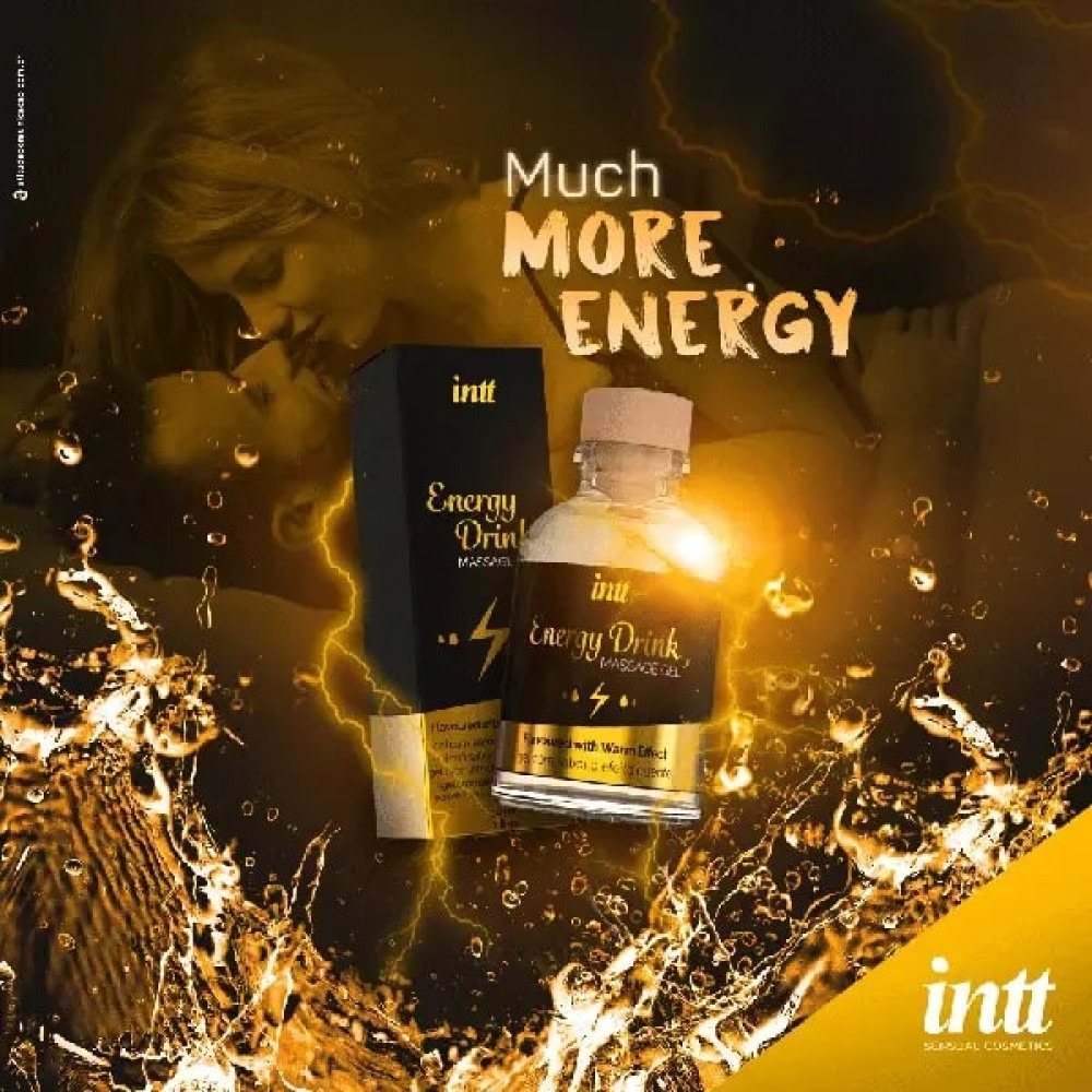 Массажний гель с согревающим эффектом Intt Energy Drink 30 мл — изображение 6