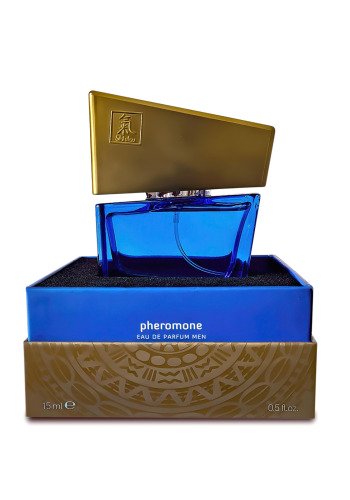Парфуми з феромонами чоловічі Shiatsu Pheromone Fragrance men darkblue 15 мл - фото 1