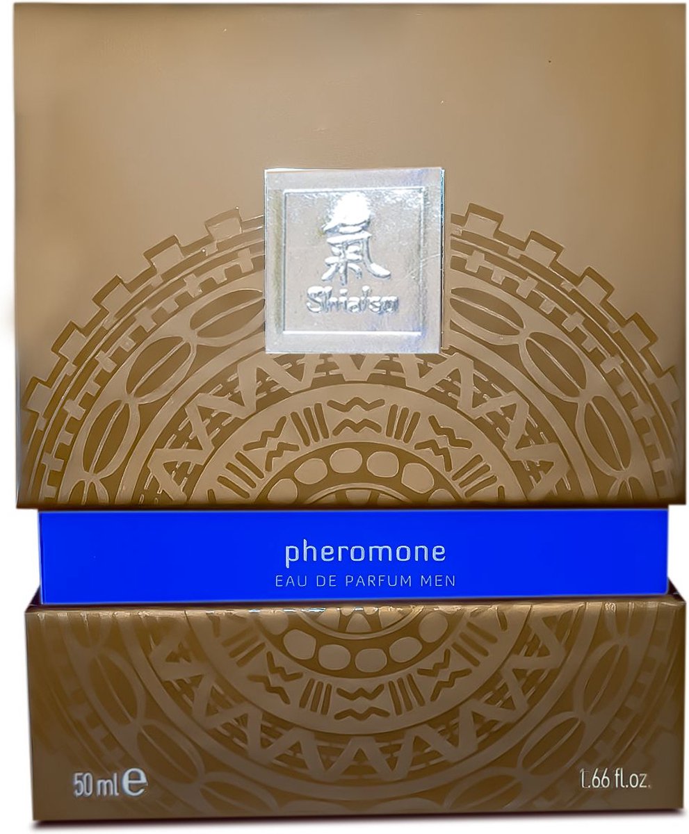Парфуми з феромонами чоловічі Shiatsu Pheromone Fragrance men darkblue 50 мл- фото 2