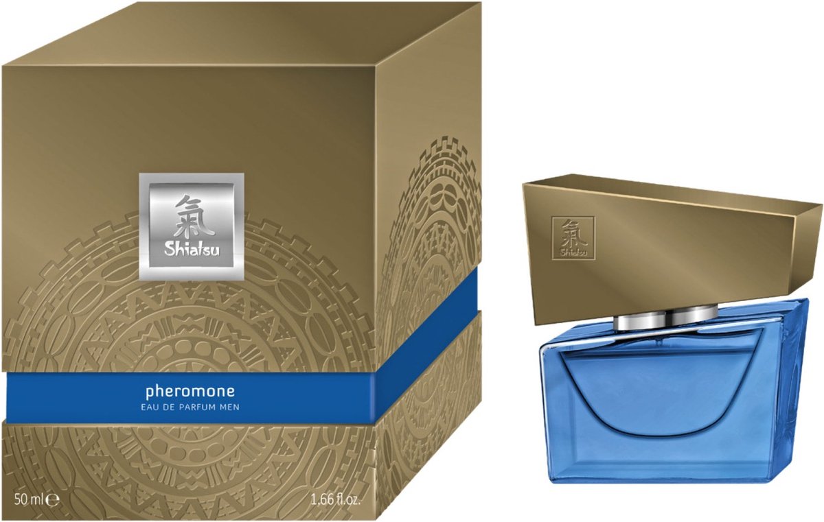 Парфуми з феромонами чоловічі Shiatsu Pheromone Fragrance men darkblue 50 мл - фото 5