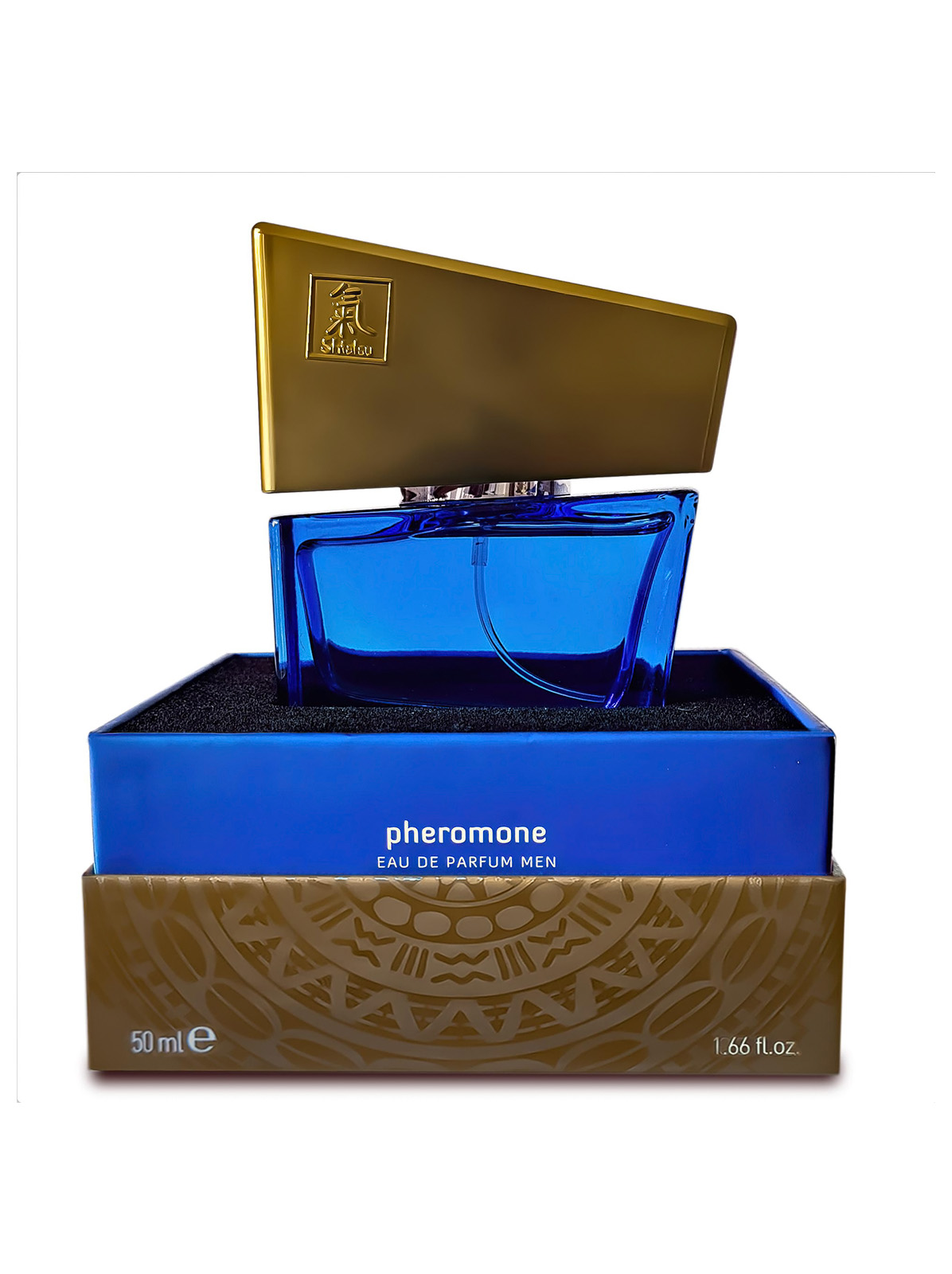 Парфуми з феромонами чоловічі Shiatsu Pheromone Fragrance men darkblue 50 мл - фото 1