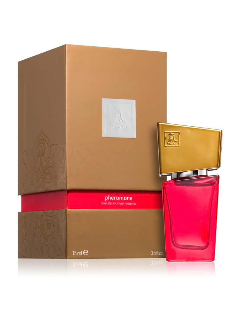 Парфуми з феромонами жіночі Shiatsu Pheromone Fragrance women red 15 мл - фото 4