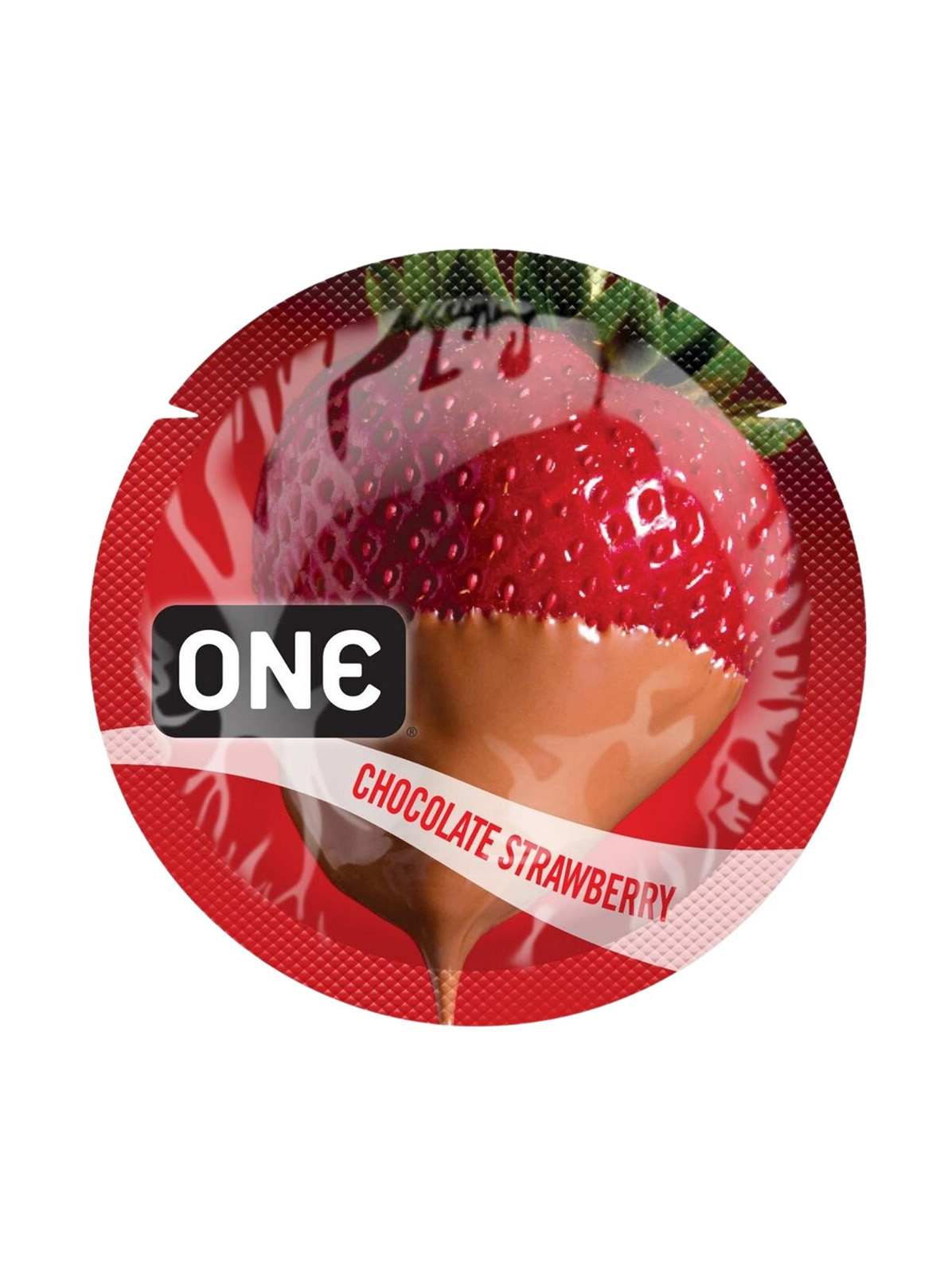 Презерватив One FlavorWaves Chocolate Strawberry шоколад з полуницею