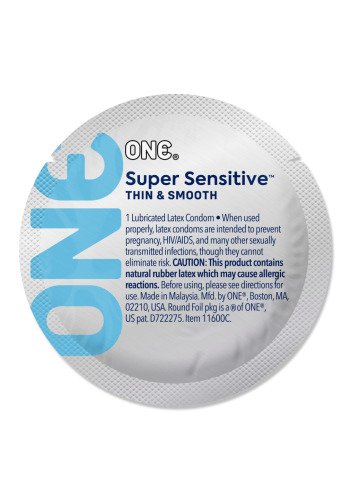 Презервативи One Super Sensitive Дизайн Перо