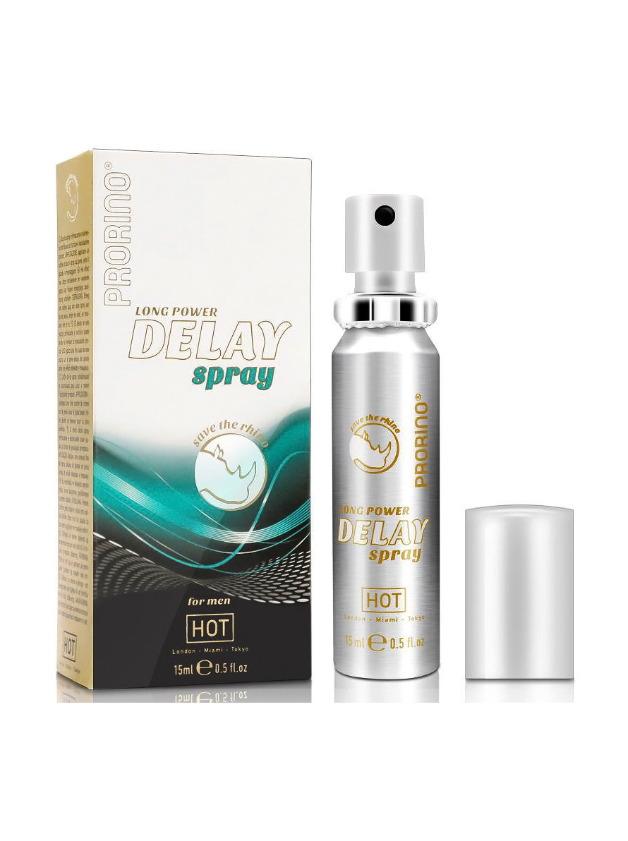 Продовжуючий та ерекційний спрей для чоловіків Prorino long power Delay Spray