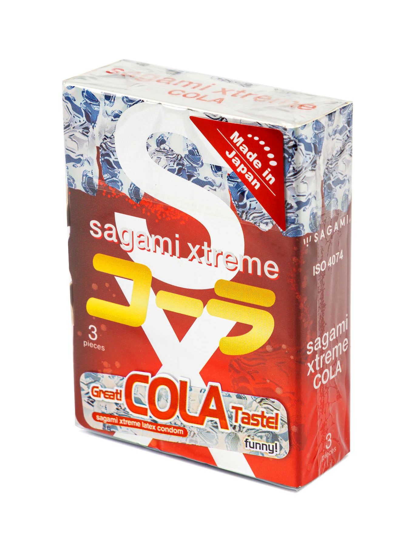 Супертонкі латексні презервативи Sagami Xtreme Cola flavor 3 шт- фото 2
