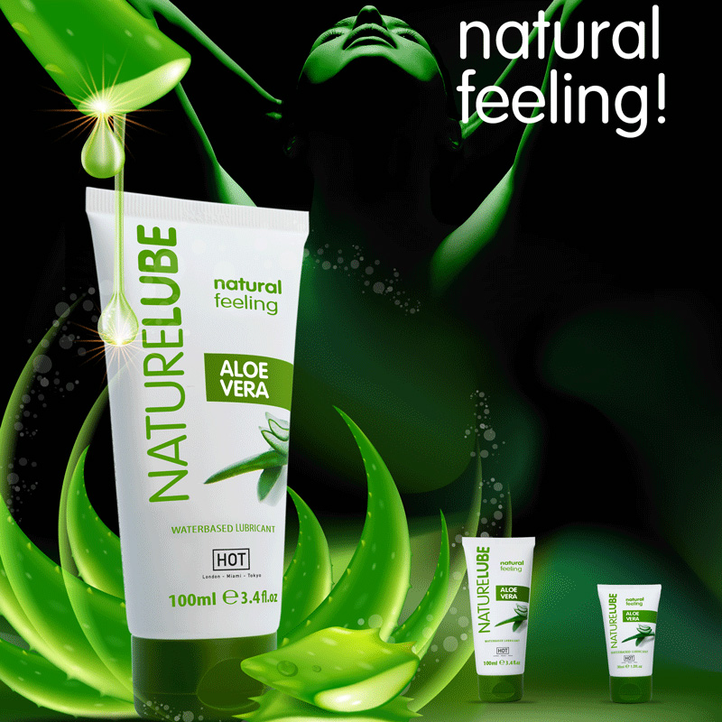 Лубрикант на водной основе Nature Lube Aloe Vera с экстрактом алоэ вера — изображение 2