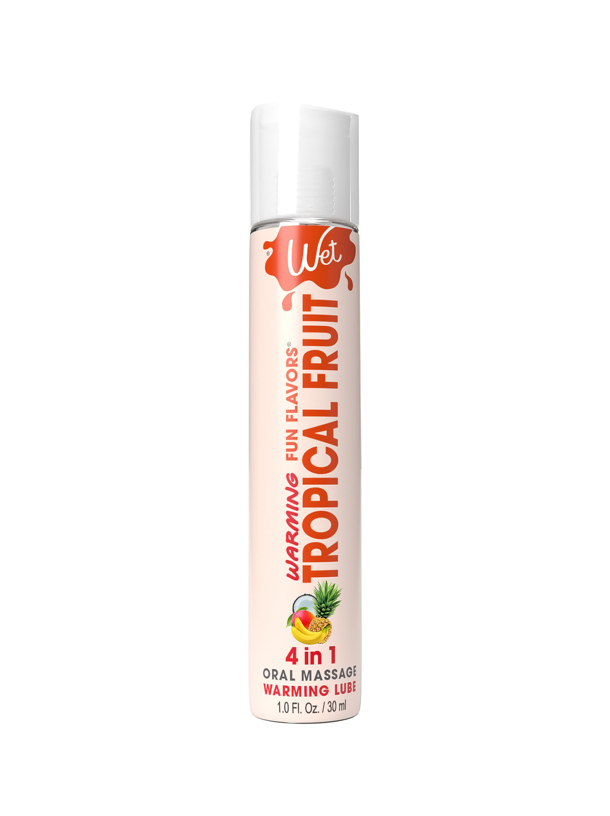 Лубрикант со вкусом тропических фруктов Wet Tropical с согревающим эффектом 4 в 1 — изображение 2