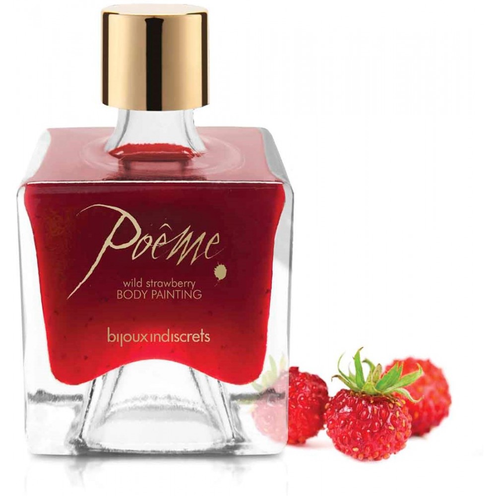 Їстівна фарба для тіла Bijoux Indiscrets Poеme - Wild Strawberry