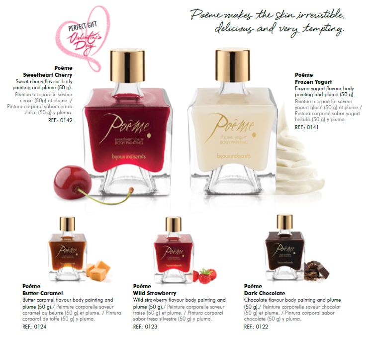 Їстівна фарба для тіла Bijoux Indiscrets Poеme - Wild Strawberry
