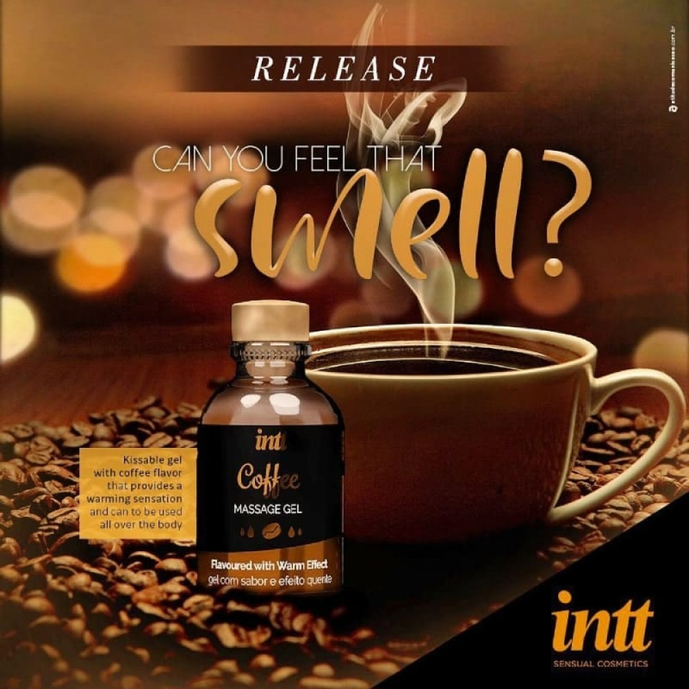 Їстівний масажний гель для інтимних зон Intt Coffee