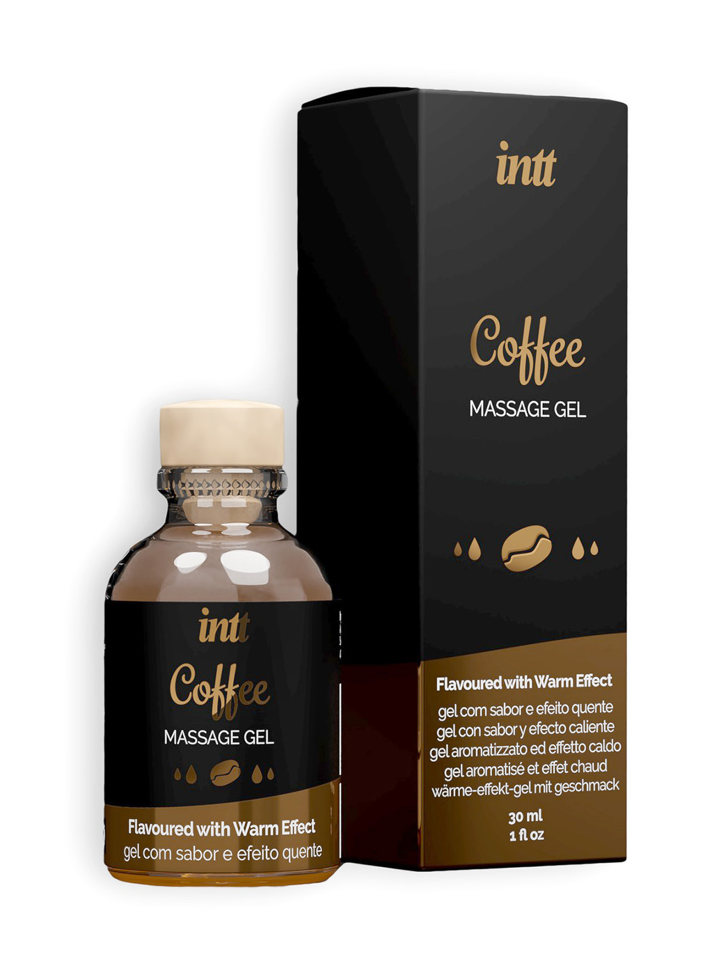 Їстівний масажний гель для інтимних зон Intt Coffee