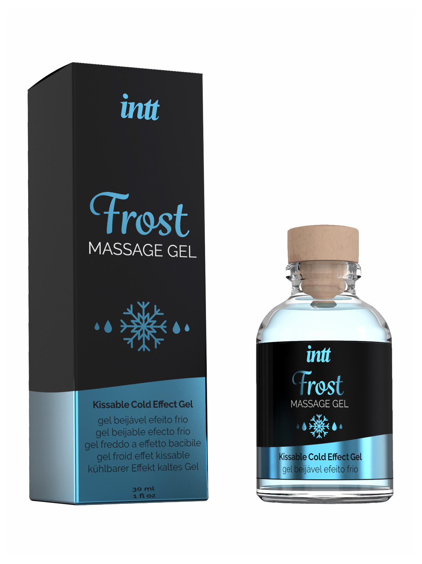 Їстівний масажний гель для інтимних зон Intt Cold Effect Frost