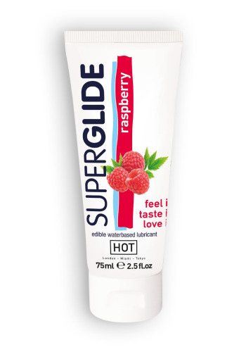 Їстівний лубрикант на водній основі Superglide Raspberry