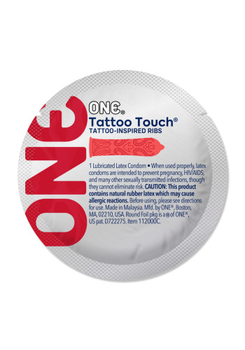 Презервативи One Tattoo Touch червоні