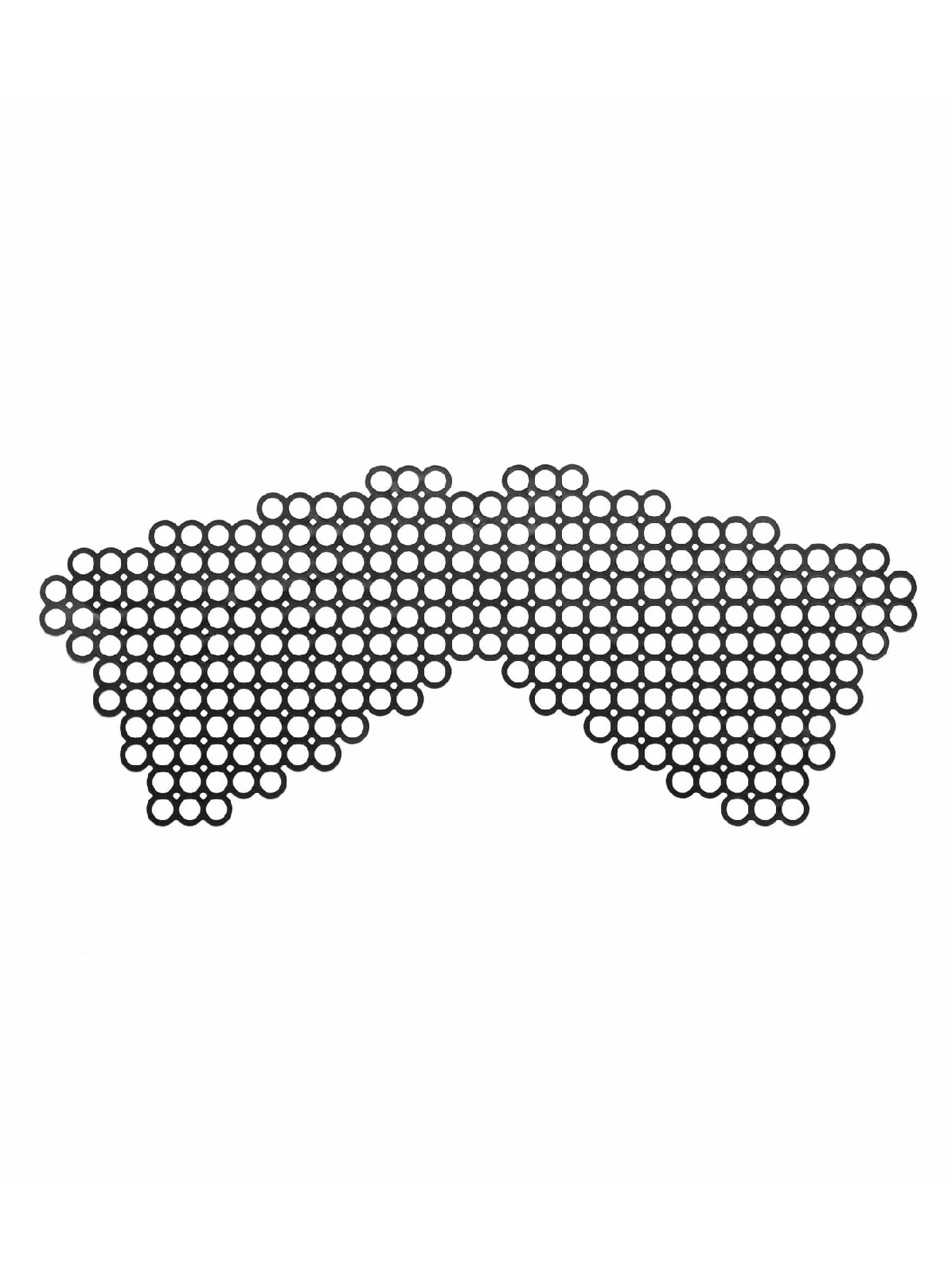 Маска самоклеюча вінілова Bijoux Indiscrets чорна - фото 5