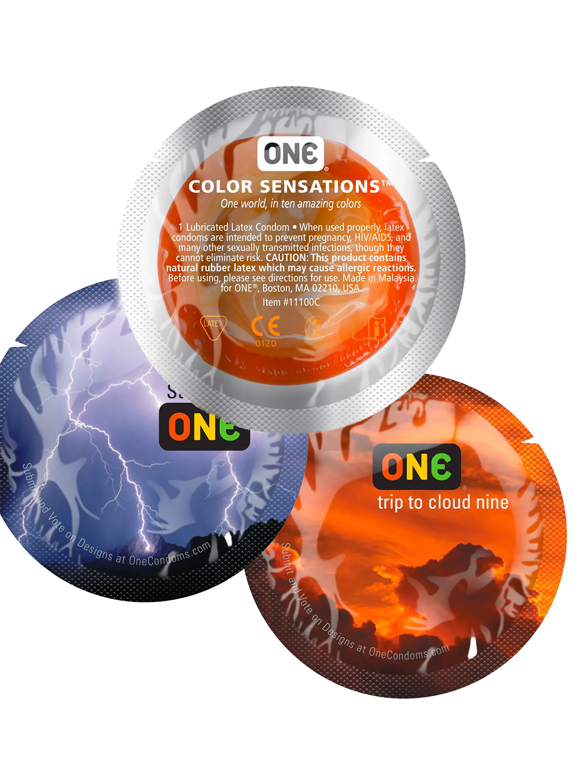 Презервативы One Color Sensation, 3 шт