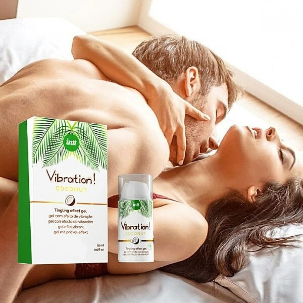 Рідкий вібратор Intt Vibration Coconut New 100% Vegan 15 мл - фото 3