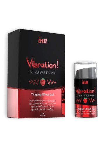 Рідкий вібратор Intt Vibration Strawberry 15 мл - фото 1