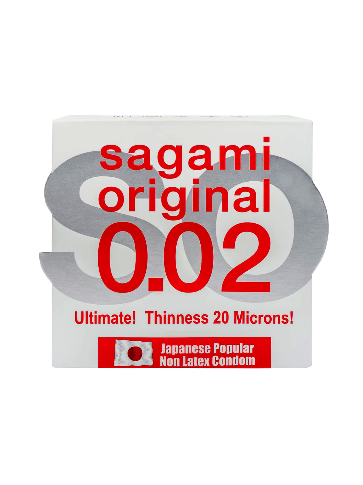 Японский ультратонкий презерватив без латекса 0.02 Sagami (1 шт)